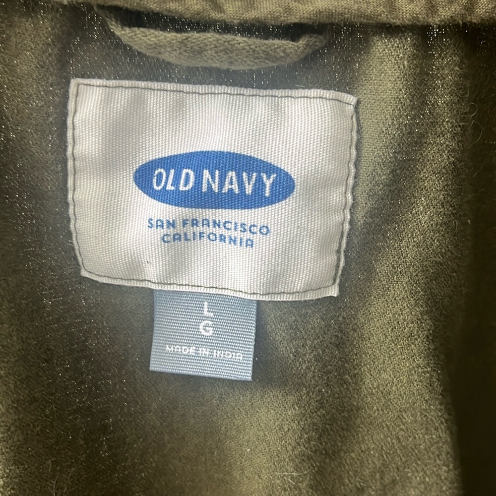 army green old navy large fashionable jacket